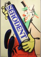 Sérodent Clermont et Jouet Genève Affiche original