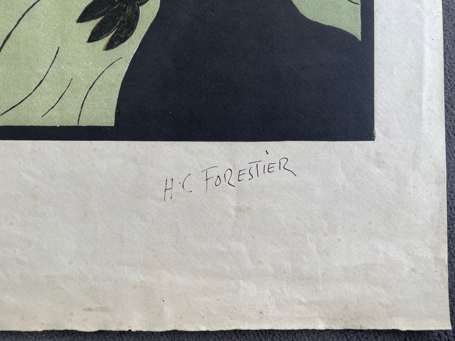 Grafica & Litografie: Henry Claudius Forestier 1875 – 1922 – Usato da Basel venduto da poolko 4