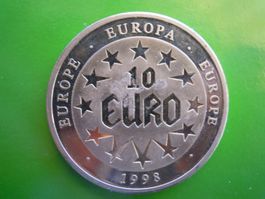 Gedenkmünze 10 Euro Europa 1998 Entführung der Europa