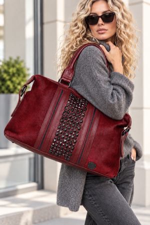 MEGA WUNDERSCHÖNE grosse stylische Tasche Echtleder 50/30/13