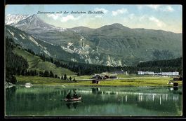 Davos /Davosersee, Panorama mit der deut