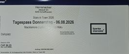 4x Tickets Maklemore 6.Aug Stars in Town Sunrise Starzone!!!