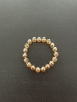 Goldenes Perlen Armband, Vintage Look