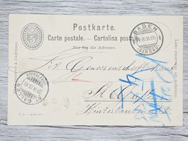 CL16 Carte Postale + Timbre Suisse 1905