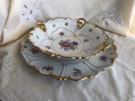 Porzellan Schale Teller gross Set