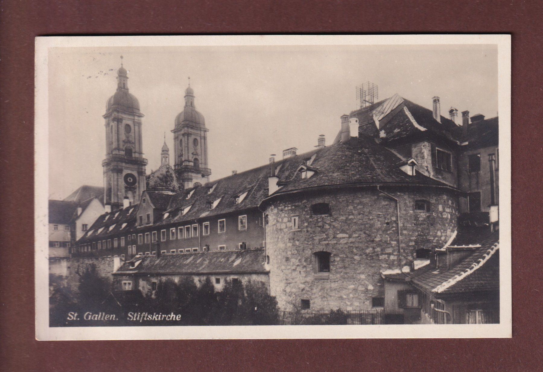 Cartoline postali: ST. GALLEN - Stiftskirche - 1926 – Usato da Pully venduto da nicecards-shop