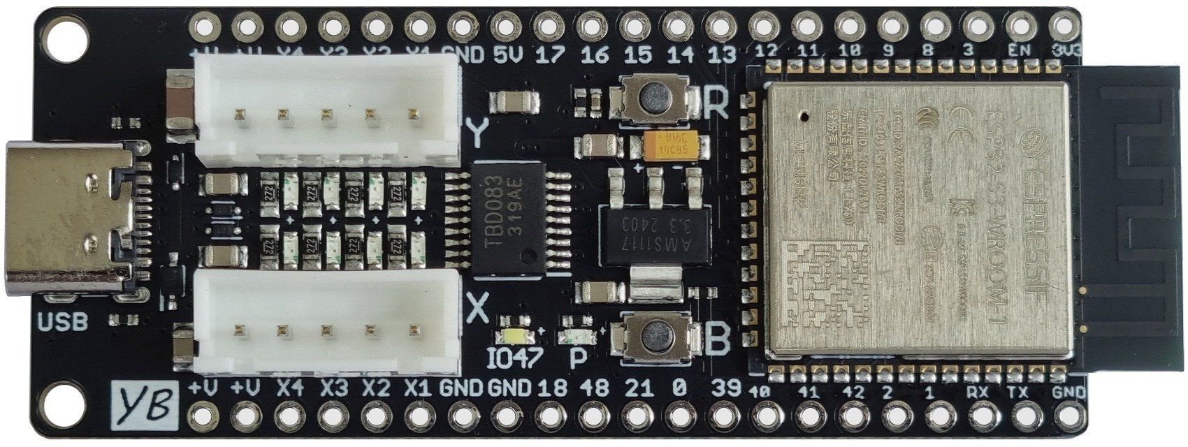 Componenti elettronici: YB-ESP32-S3-DRV DevBoard: 8-Channel Driver IC, PSRAM, USB-C – Nuovo e nell'imballaggio originale da Sursee venduto da allduino