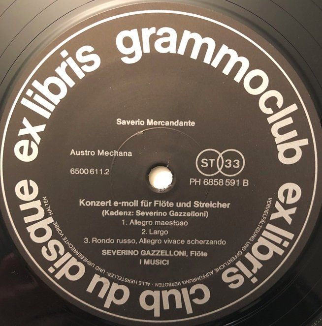 Dischi in vinile: Flötenkonzerte (LP, Severino Cazzelloni) – Usato da Grüningen venduto da azulrojo 3