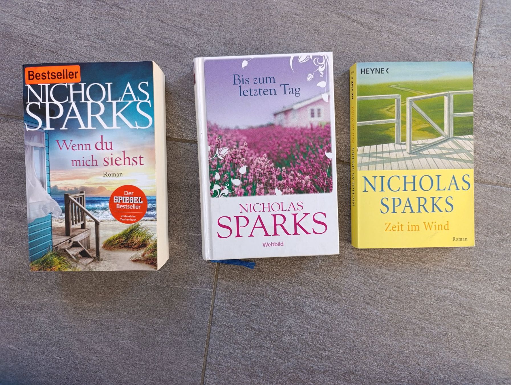 Libri: 3 Bücher Nicholas Sparks Deutsch – Usato da La Tzoumaz venduto da Marlenev11