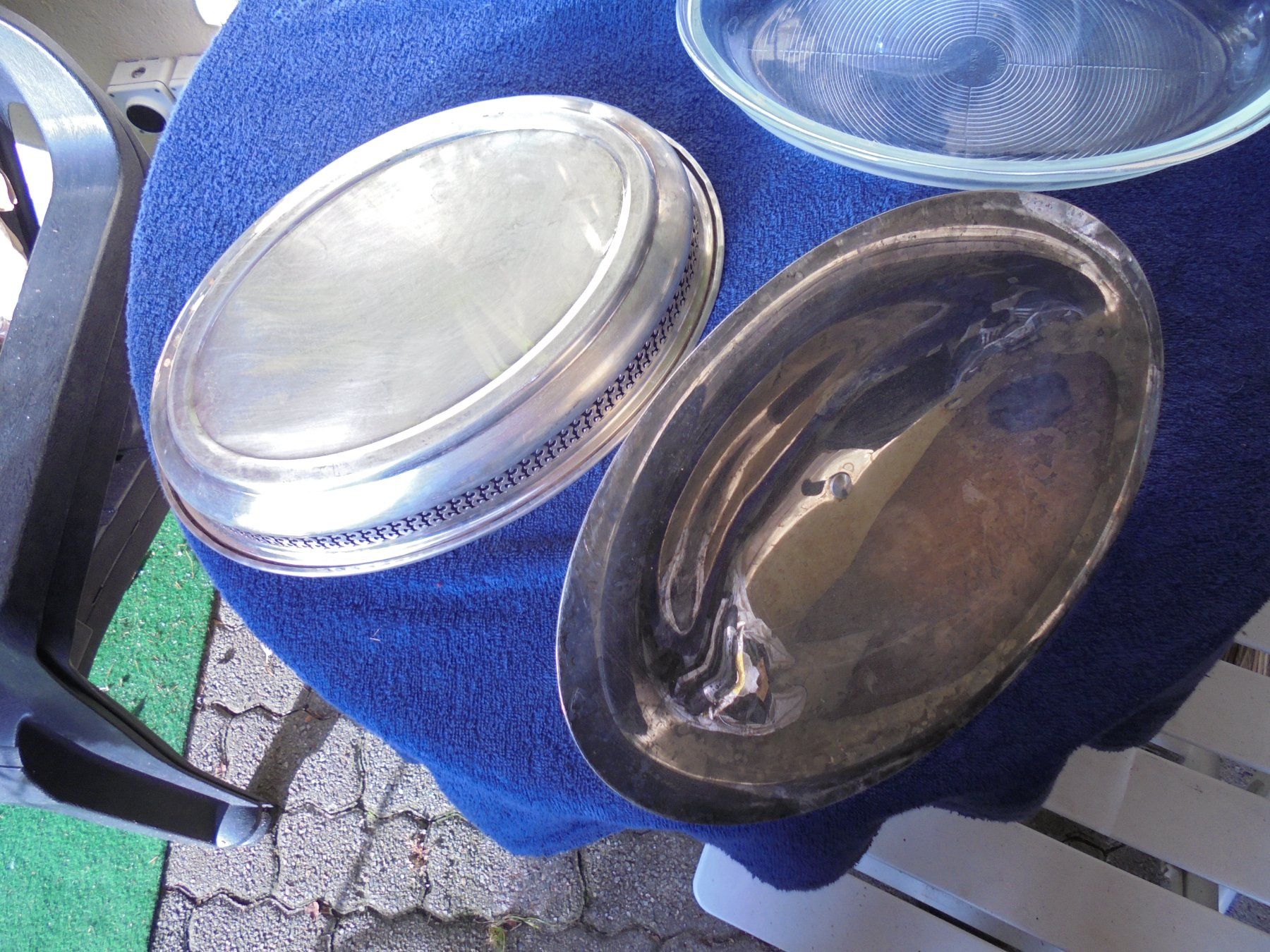 Ciotole: Alte verilberte Fischschale ca. 1950 – Usato da Camorino venduto da Hunpete 6