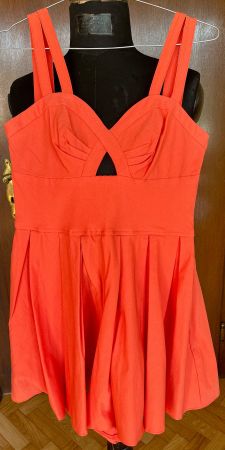 Madonna Lourdes Material Girl Short Romper Skort Hot Coral