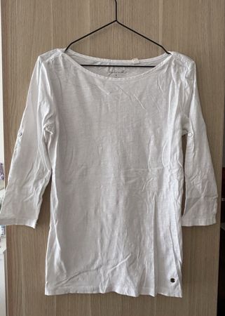Langarmshirt weiss Esprit Gr. S Shirt T-shirt Basic