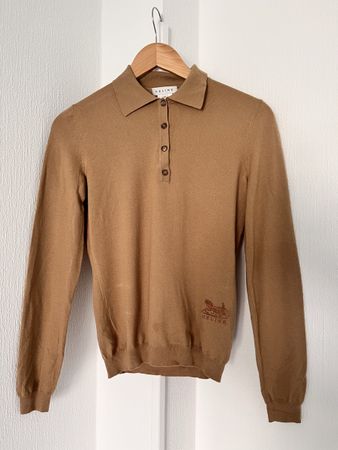 Celine Women's Cashmere Polo Pullover - Size M 