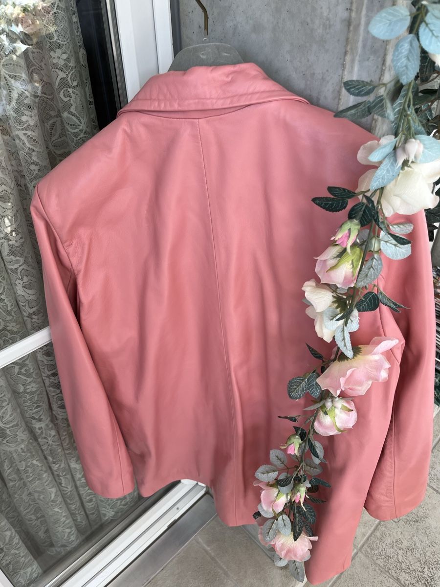 Giacche: Eleganter Rosa Lederblazer Gr. 42 – Usato da Mellingen venduto da Engelkuss 3