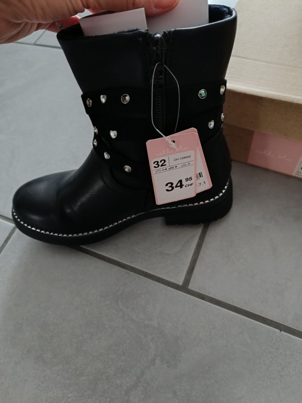 Scarpe per ragazze: Nelli blu Stiefel, 32 – Nuovo (secondo la descrizione) da Wohlen AG venduto da Fabe3 2