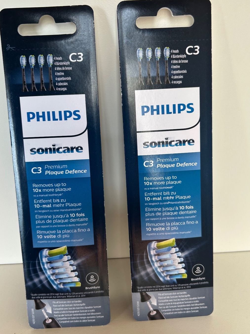 Philips Sonicare Zahnpflege: 2 x Philips sonicare C3 Premium - 4er Pack - NEU – Neu und originalverpackt aus Oberwil b. Zug von design_at_work