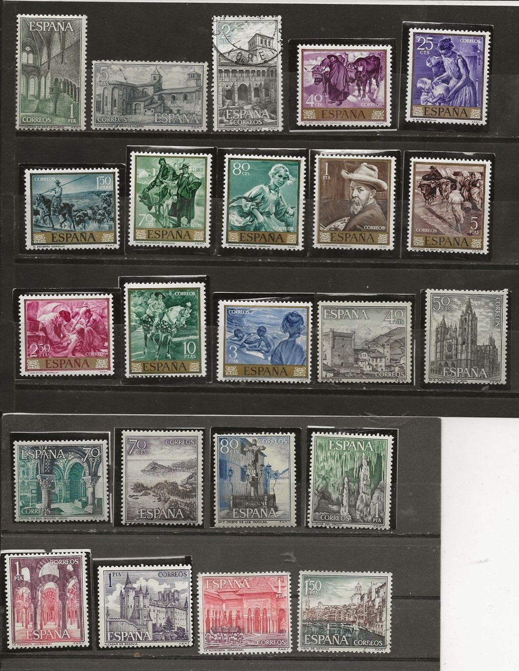 Alle Briefmarken: Espagne lot 1964 65 ob et ** – Gebraucht aus Sion von PierreP01