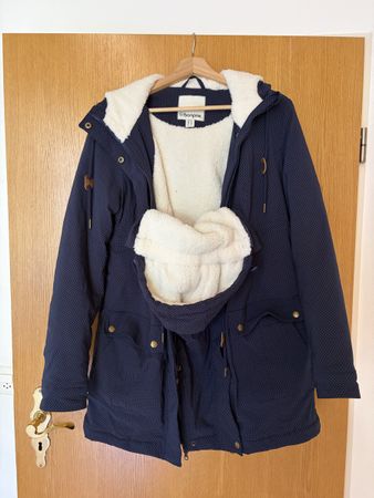 Tragejacke / Umstandjacke Winter, Gr. 36, Dunkelblau 💚 NEU