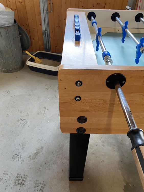 10 Paar Tischfußball Lager – Schwarz, Kunststoff, Einstellbare Höhe, Ersatzlager Für Kicker