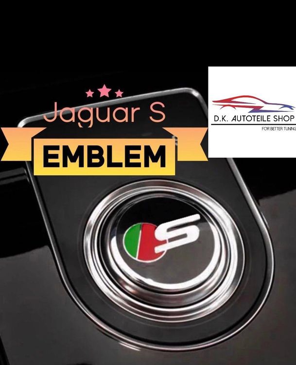 Jaguar S Schaltknauf Abdeckung Emblem NEU aus Metall