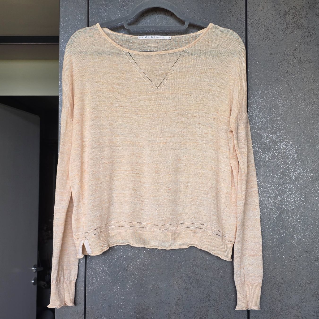 Nile Pulls & Sweat-shirts: 🐸 NILE LEINEN PULLOVER S APRICOT LEINENPULLOVER – D'occasion à Môtier (Vully) par Frogs