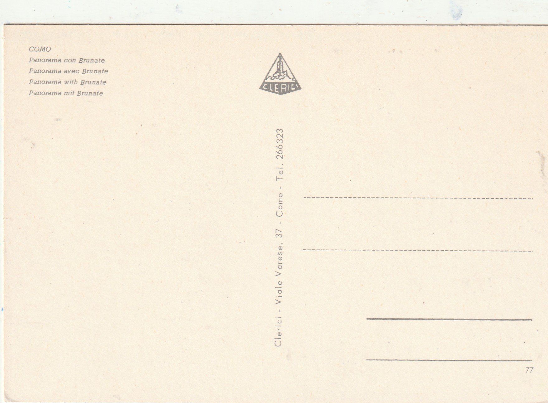 Cartes postales: Como – D'occasion à Lumbrein par made02 1