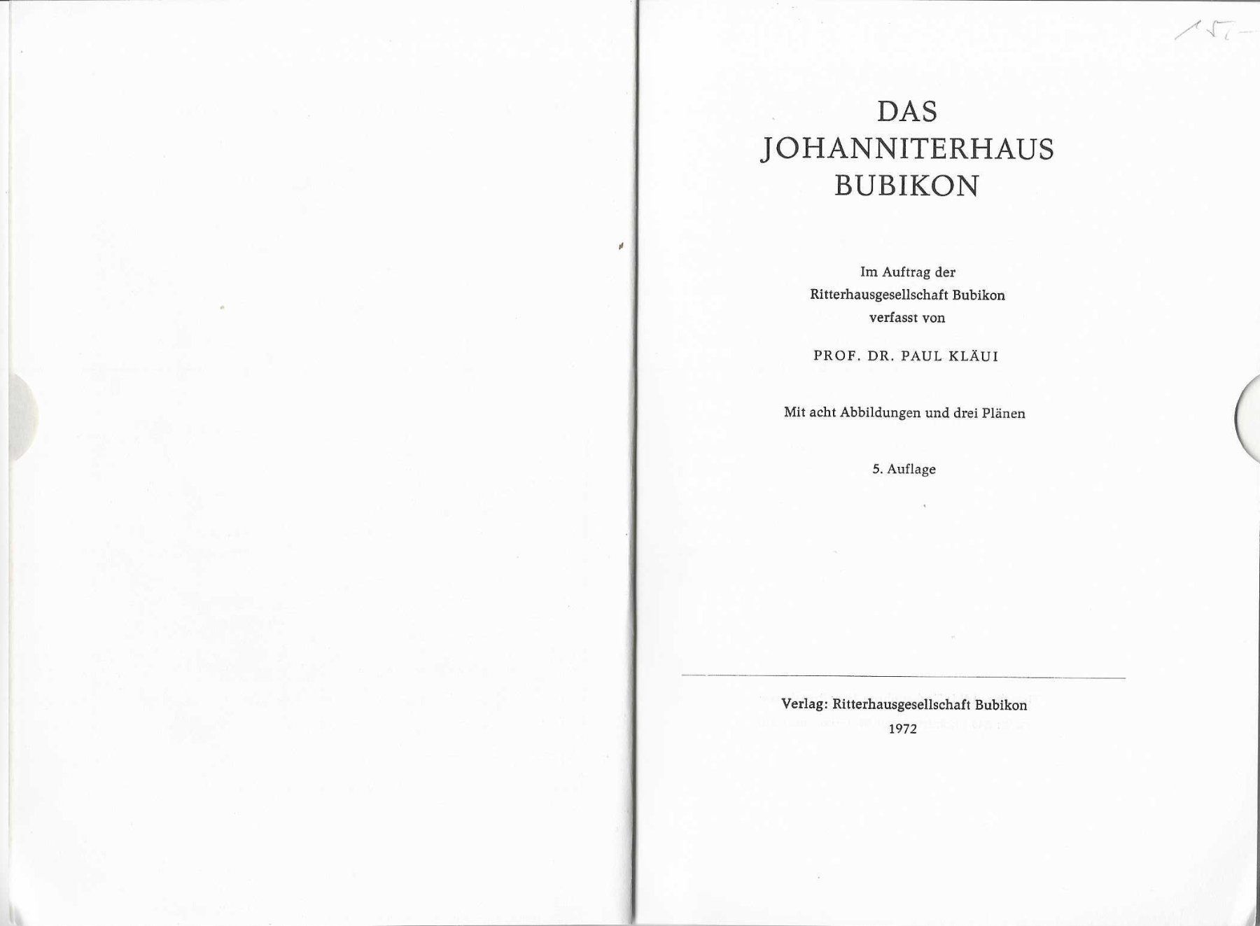 Libri: Das Johanniterhaus Bubikon – Usato da Flims - Dorf venduto da Stagediver 2