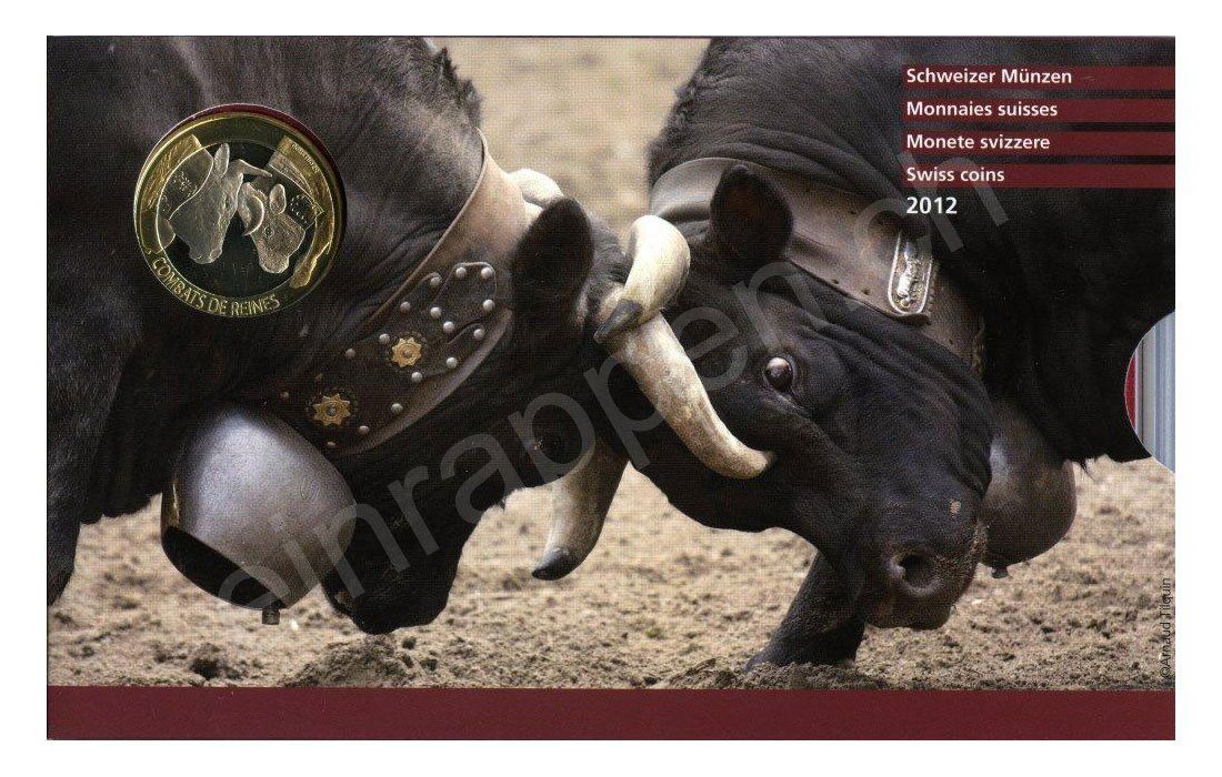 Tutti le monete: SET de monnaie suisse de 2012 non circulé FDC – Nuovo e nell'imballaggio originale da Fribourg venduto da Kiki020 2
