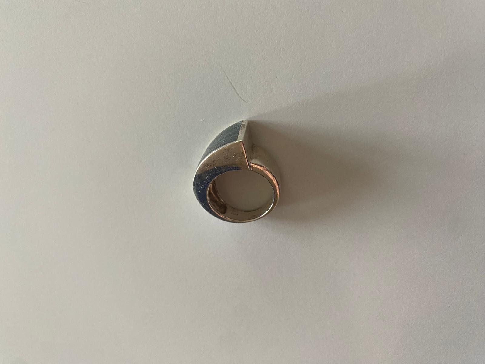 Ringe: 925-Sterling Silberring mit Stein – Gebraucht aus Lüchingen von LIDB 3