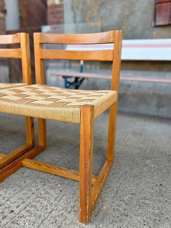 Stühle: Ensemble de 4 chaises 'traîneaux' vintage – Gebraucht aus Denezy von jonnym_ch 1