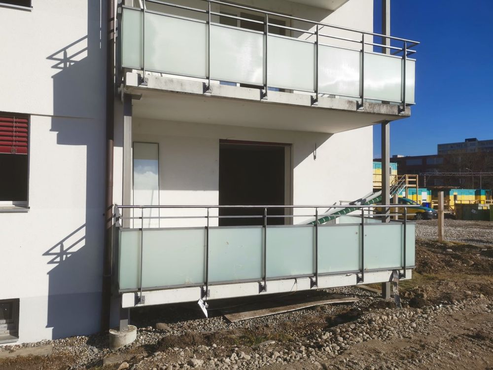 Balkongelander Glas Anthrazit