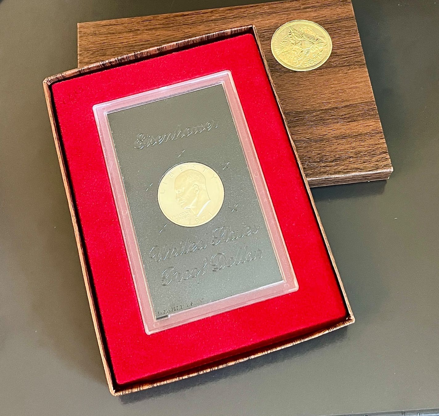 Tutti le monete: 1971s Eisenhower Silver Proof US DOLLAR Argento 0.400.- – Nuovo (secondo la descrizione) da Vacallo venduto da Ro-Ma76
