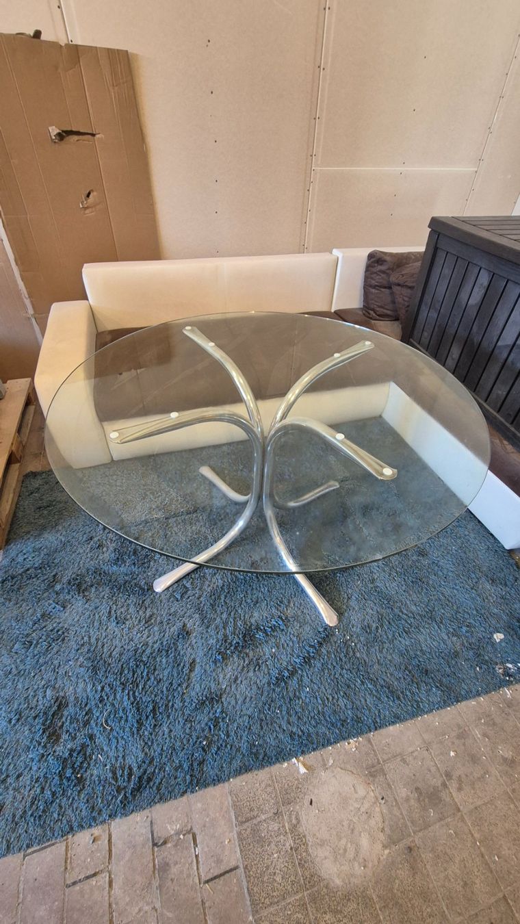 Tische: Esstisch Glas Rund Runder Glastisch – Gebraucht aus Ballwil von rattenschneke 1
