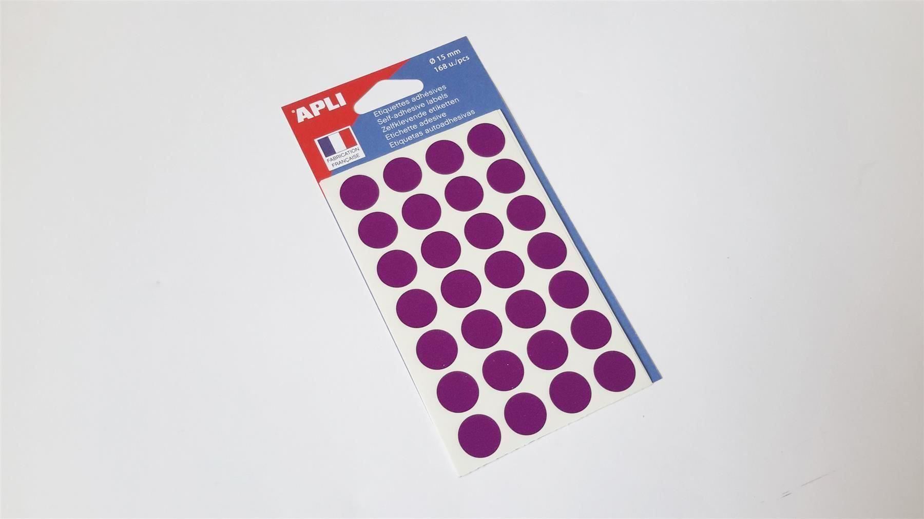 Sticker: Markierungspunkte, violett, 15mm, 168 x – Nuovo e nell'imballaggio originale da St. Gallen venduto da cointec 1