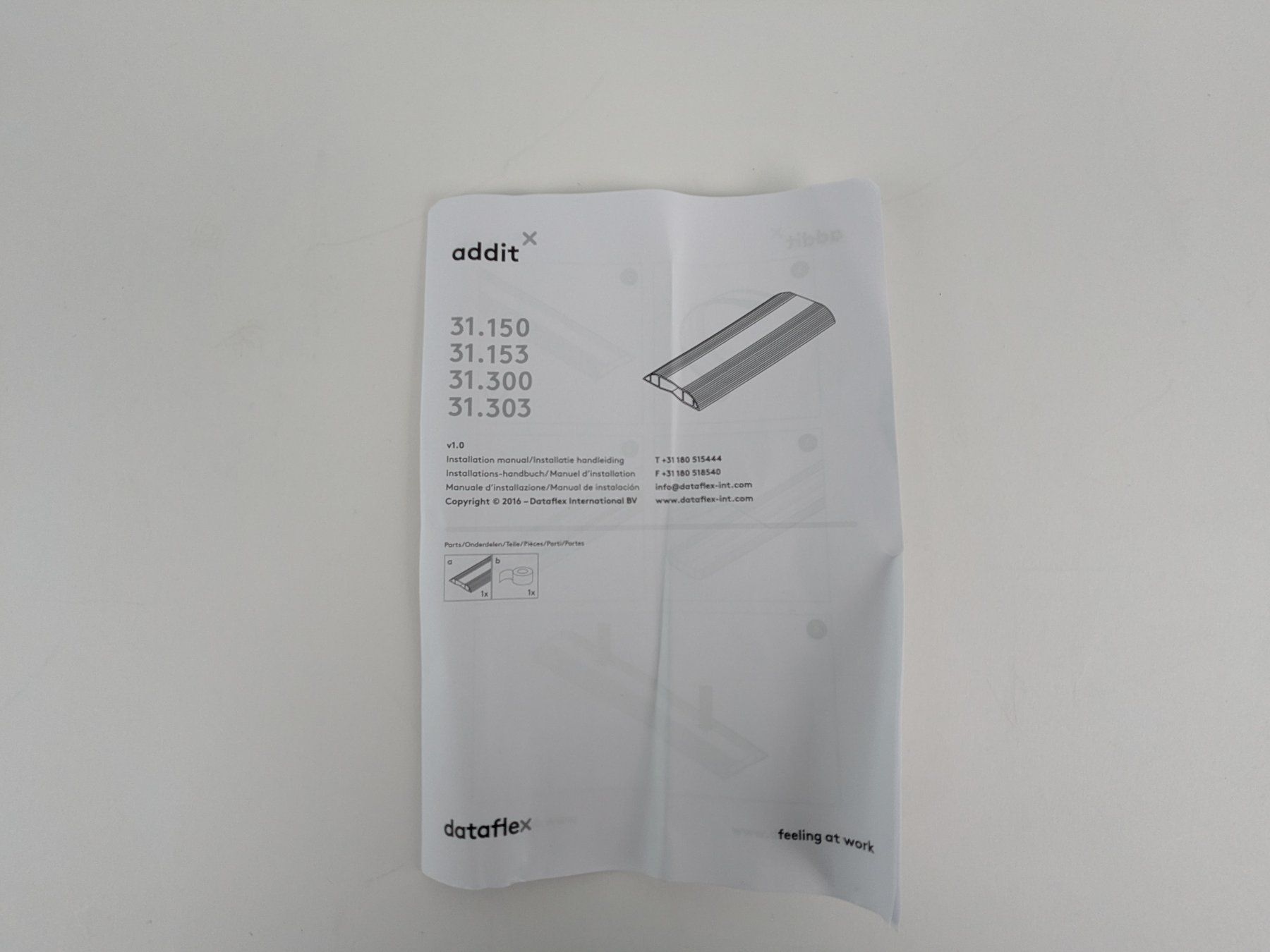 Cover & Protezioni schermo: DATAFLEX Addit Kabelführung 150cm – Nuovo (secondo la descrizione) da Dintikon venduto da Restwert_Dintikon 4