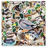50 Aufkleber Sticker - Enten