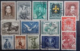 Österreich ex. Kat. 856-1029 gest. 1948/56 Kat. 100 Euro