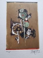 Johnny Friedlaender ORIG. RADIERUNG AQUATINTA SIGNIERT
