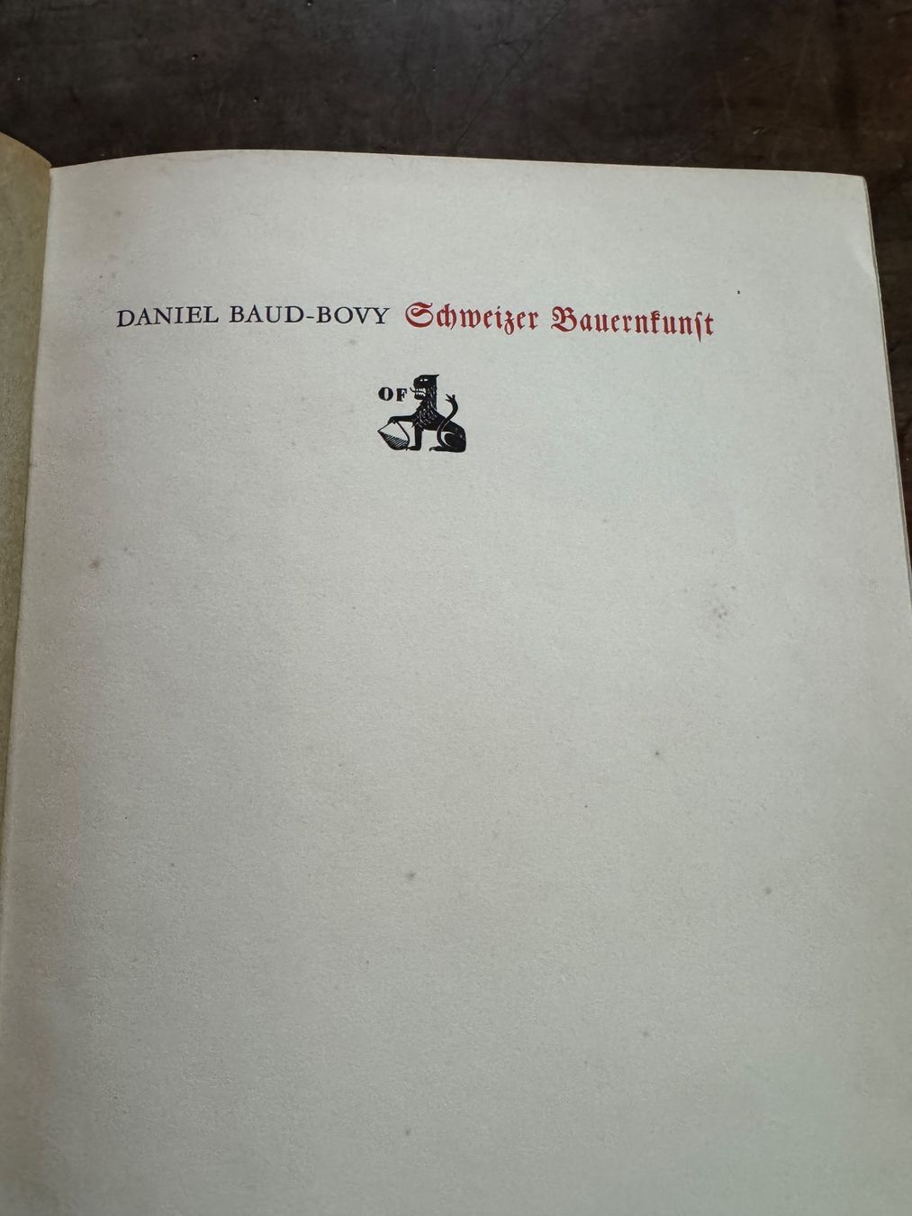 Libri: Schweizer Bauernkunst, Daniel Baud-Bovy, Top Zustand! – Usato da Rifferswil venduto da reb_jpx2 1