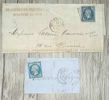 TR105 Enveloppe / Front + Timbre France 18xx