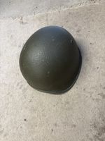 Stahlhelm Militär olivgrün mit Lederfutter CH Zustand gut