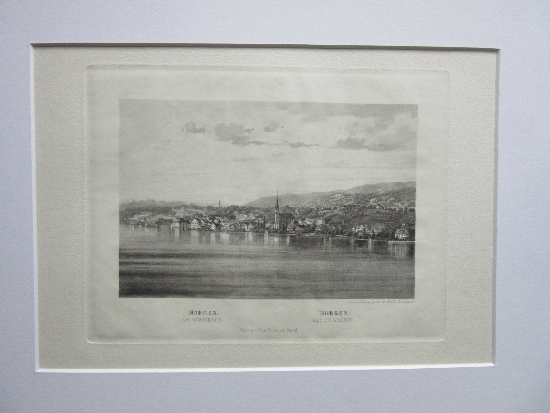 Stiche: HORGEN STICH MIT PASSEPARTOUT – Gebraucht aus Gersau von kunst-online 1
