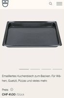 2 V-Zug Bachbleche 43 × 37  *NEU*