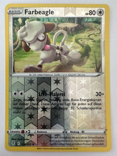 Pokémon Carte collezionabili: Farbeagle - Reverse Holo - Pokemon – Nuovo (secondo la descrizione) da Nussbaumen AG venduto da Pika-Shop