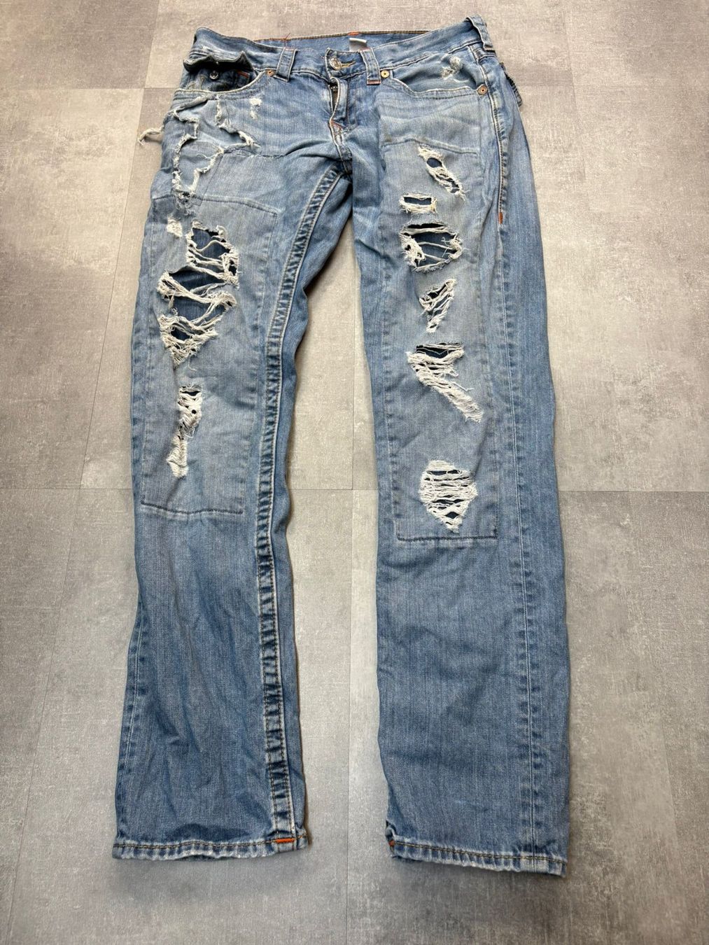 True Religion Jeans: True Religion Straight Jeans - Grösse L/32 – Usato da Werdenberg venduto da hase.vintage 1