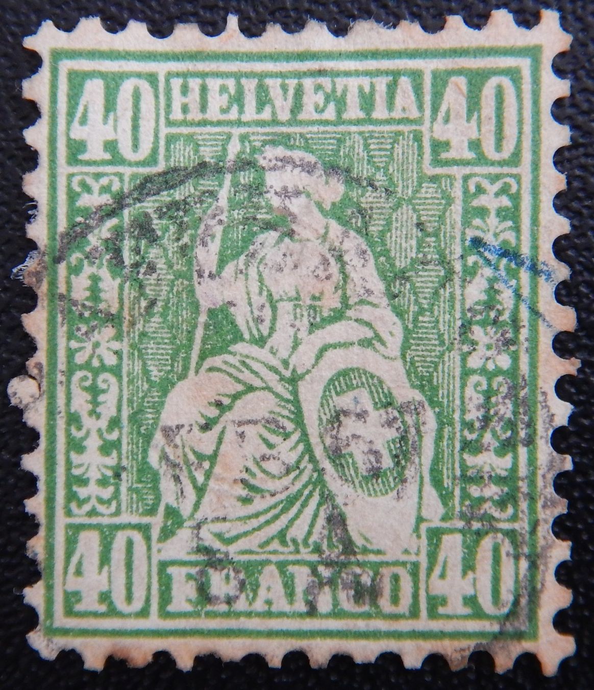 Tous les timbres: Schweiz Kat. 34 gest. 1862 Kat. 100 Fr. – D'occasion à Zürich par Muehlekauf