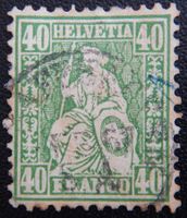 Schweiz Kat. 34 gest. 1862 Kat. 100 Fr.