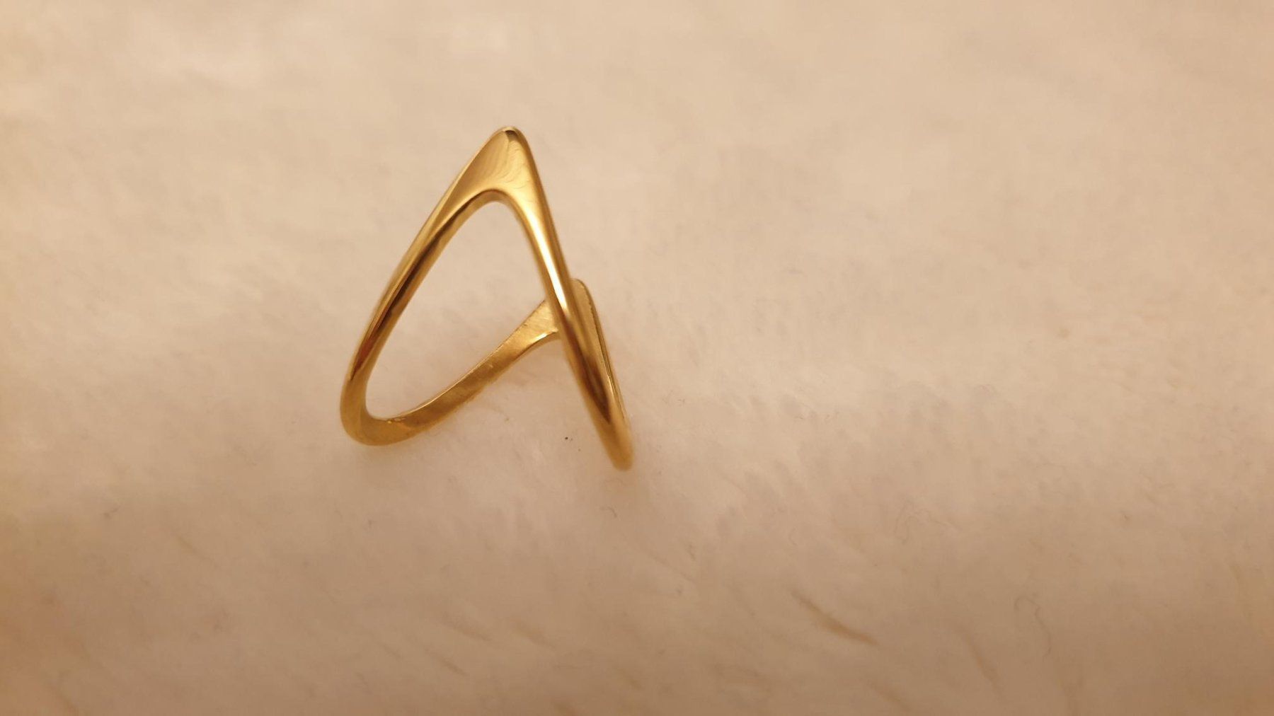 Anelli: geometrischer Ring - Grösse: 6 - Umfang: ca. 51,9 mm – Nuovo e nell'imballaggio originale da Würenlos venduto da JRP_71 3
