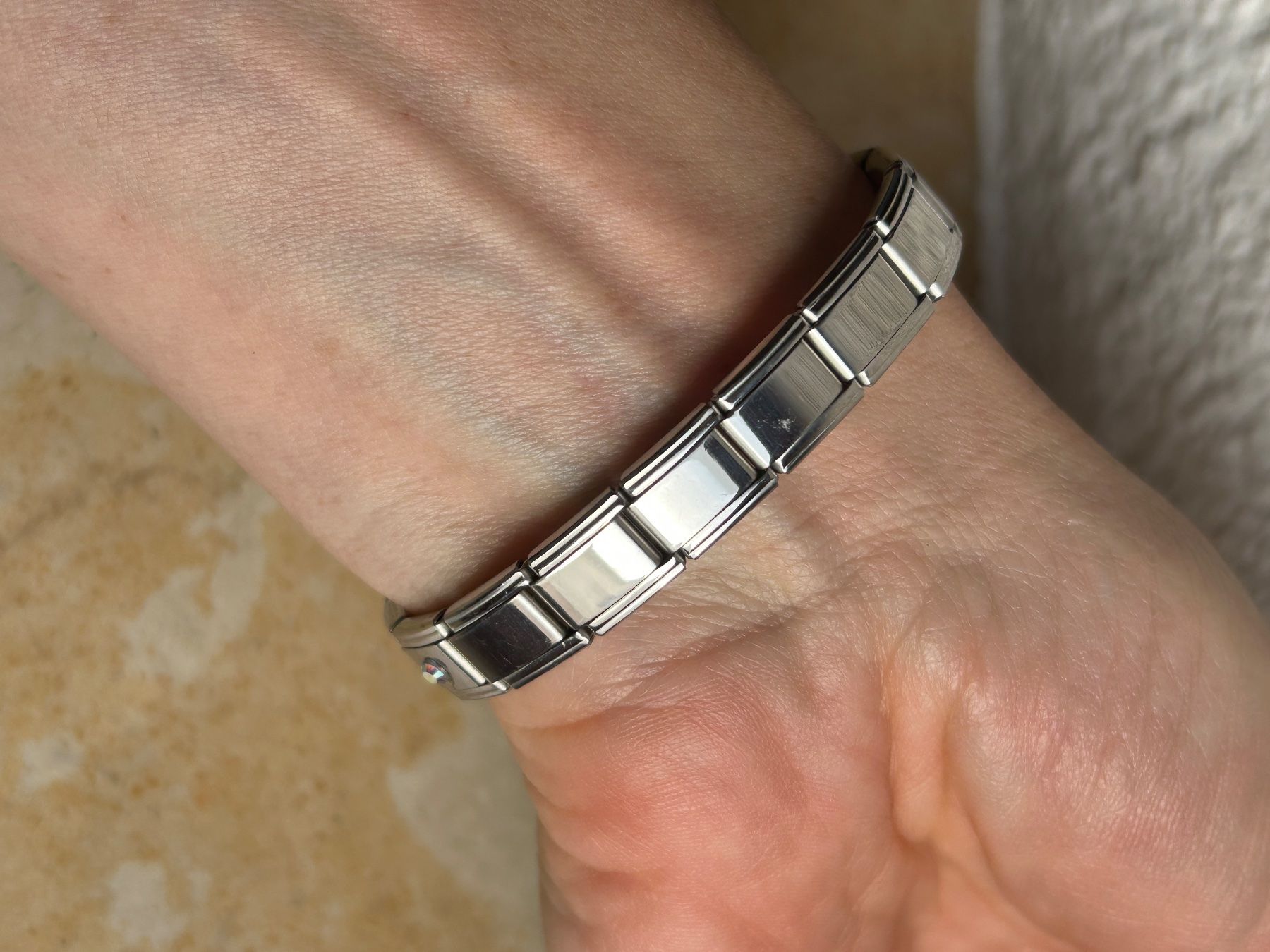 Armbänder & -reifen: Edelstahl Armband 80 s Style – Gebraucht aus Laufen von Bellavitaboom 2