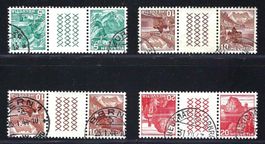 Zwischensteg Série von 1937/42 ZNr. S53y-S56y, gest. ʘ KP 9
